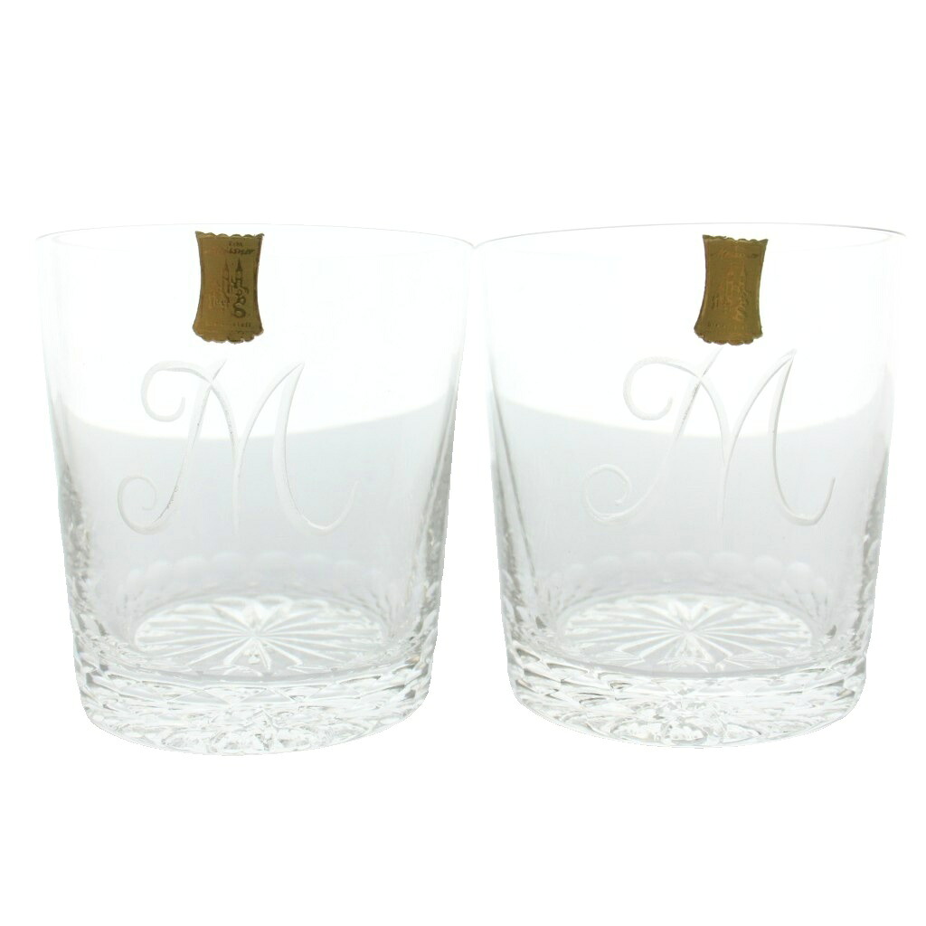 【中古】Meissen Lead Crystal マイセンレッドクリスタル ロックグラス 2客セット ペア ロゴ M 食器 コップ 箱付き クリア /MW ■GY18 その他 【ベクトル 古着】 260417|ブランド古着の買取販売ベクトル