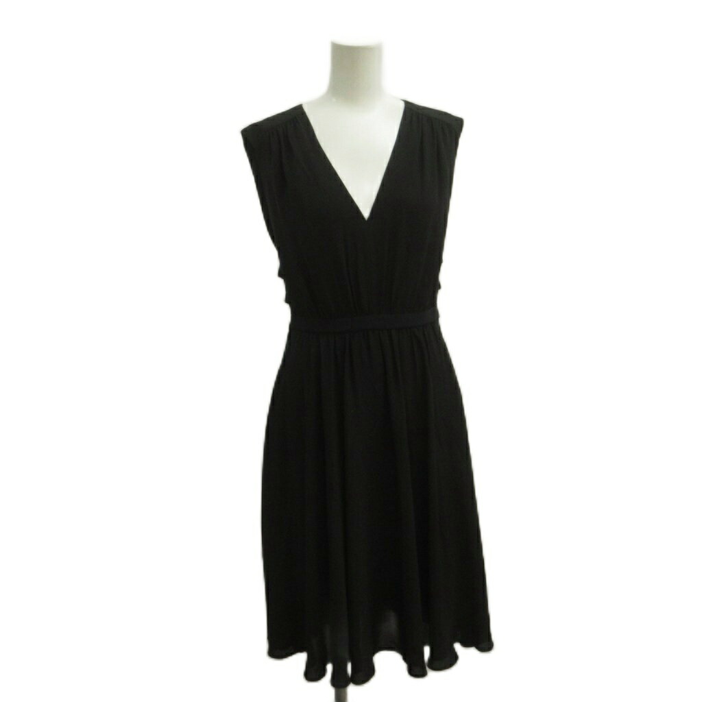 【中古】ビーシービージーマックスアズリア BCBGMAXAZRIA 衣装 XS 黒 黒いこと V素っ首 ノースリーブ 酉の方角うつり変わり /KK ■GY99 レディース 【ベクター 古着】 260423