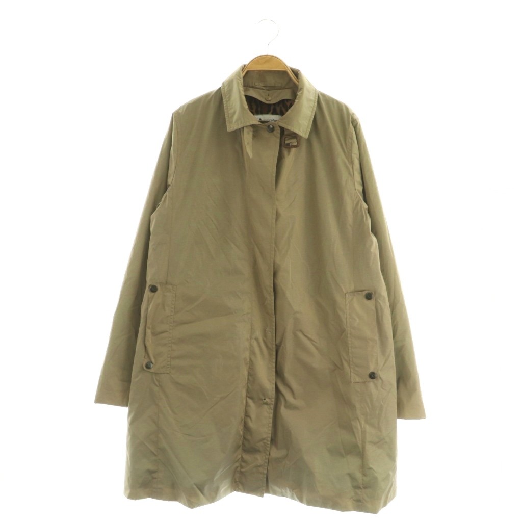 【中古】アクアスキュータム AQUASCUTUM ステンカラーコート ロング ライナー付き ナイロン 12T ベージュ /MY ■OS ■GY06 レディース 【ベクトル 古着】 260420｜ブランド古着の買取販売ベクトル 8,393円