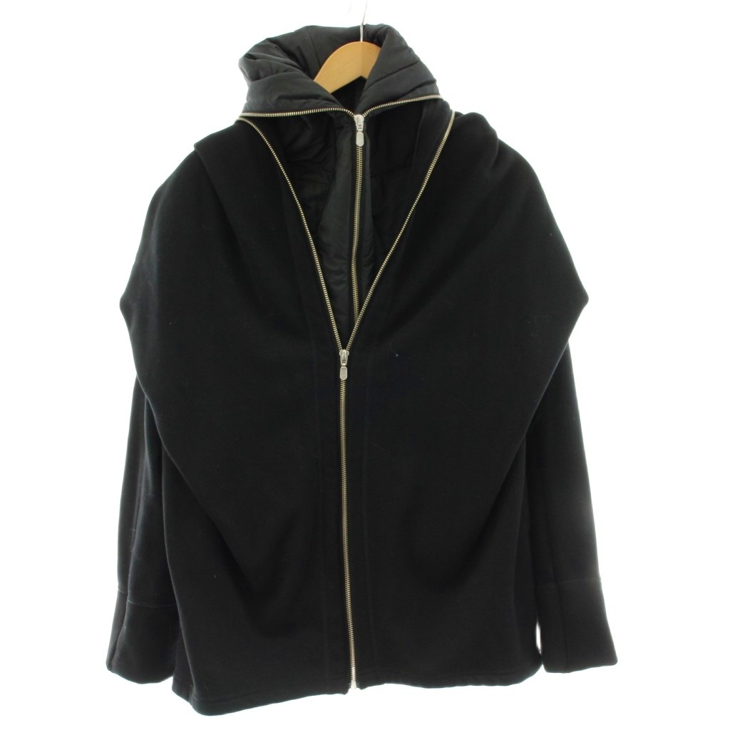 【中古】ダブルスタンダードクロージング ダブスタ DOUBLE STANDARD CLOTHING BOMBERHEAT ジャケット レイヤード F 黒 ブラック /AZ ■GY06 メンズ 【ベクトル 古着】 260422｜ブランド古着の買取販売ベクトル