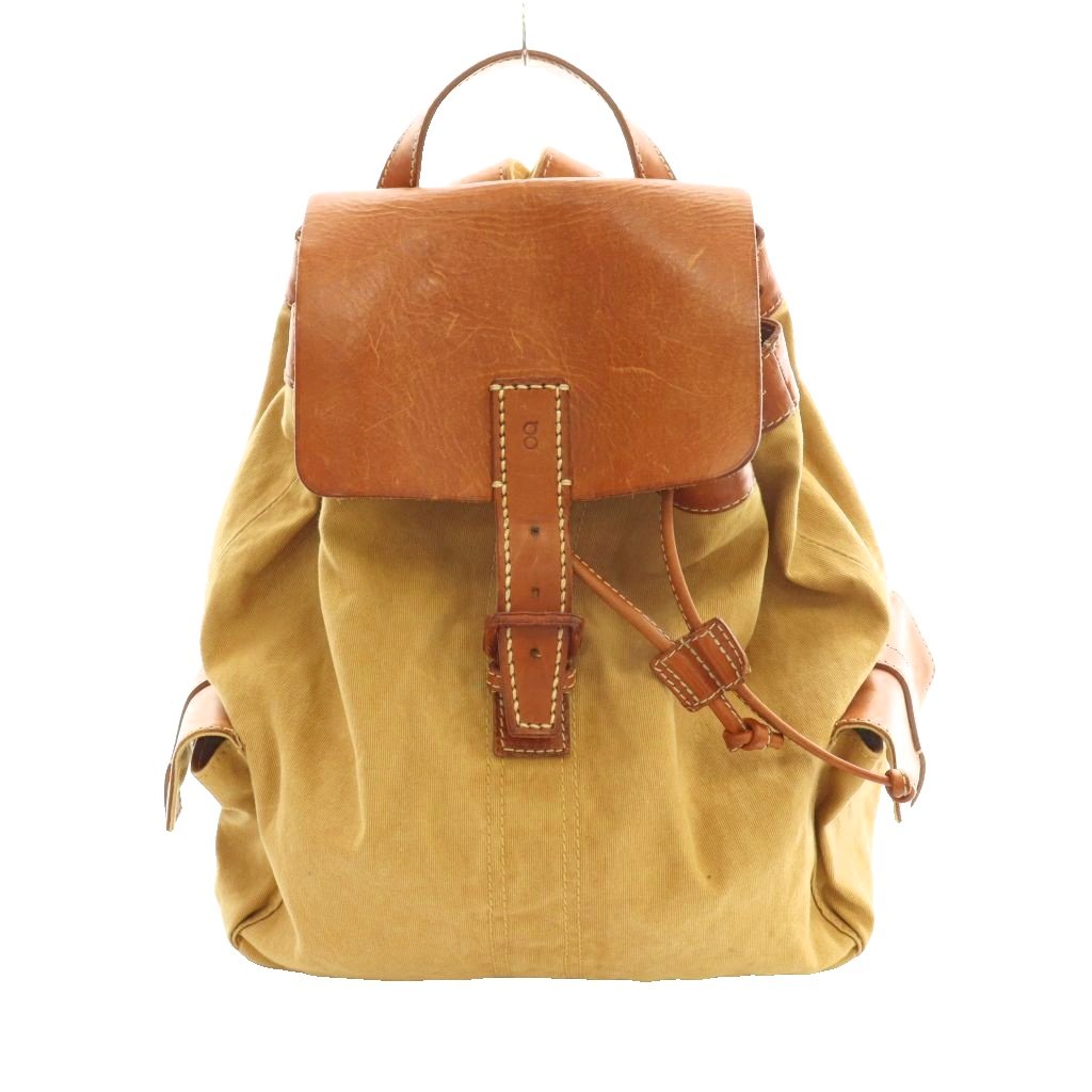 【中古】遺伝因子十 genten 背嚢 デイバッグ ベージュ 茶 赤銅色 /SS ■os ■GY18 レディース 【ベクター 古着】 260421 バッグ-バックパック・リュック