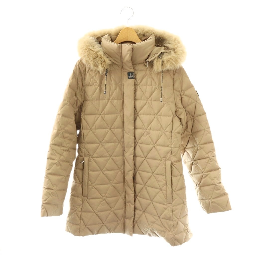 【中古】ジャンルイシェレル JEAN-LOUIS SCHERRER ダウンコート M ベージュ /SY ■OS レディース 【ベクトル 古着】 260421｜ブランド古着の買取販売ベクトル