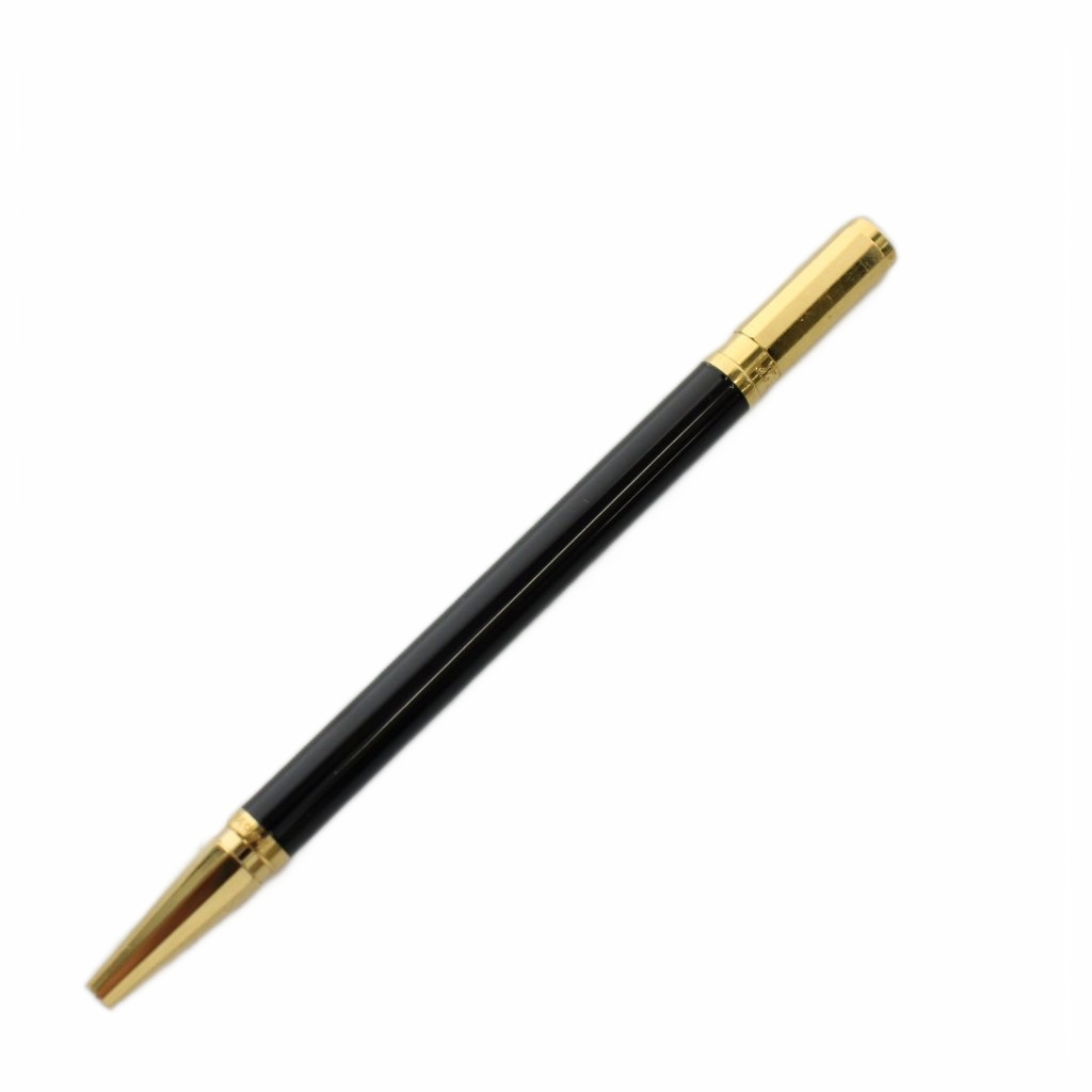 【中古】エステーデュポン S.T.DUPONT ボールペン 筆記用具 文房具 ロゴタイプ ゴールド色 黒 黒いこと /AN81 ■GY11 メンズ レディース 【ベクター 古着】 260427