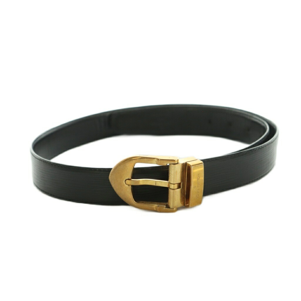 【中古】ルイヴィトン LOUIS VUITTON 三尺帯 エピ なめし革 バックル 110/44 黒いこと 黒 /MI ■OH ■GY18 メンズ 【ベクター 古着】 260429