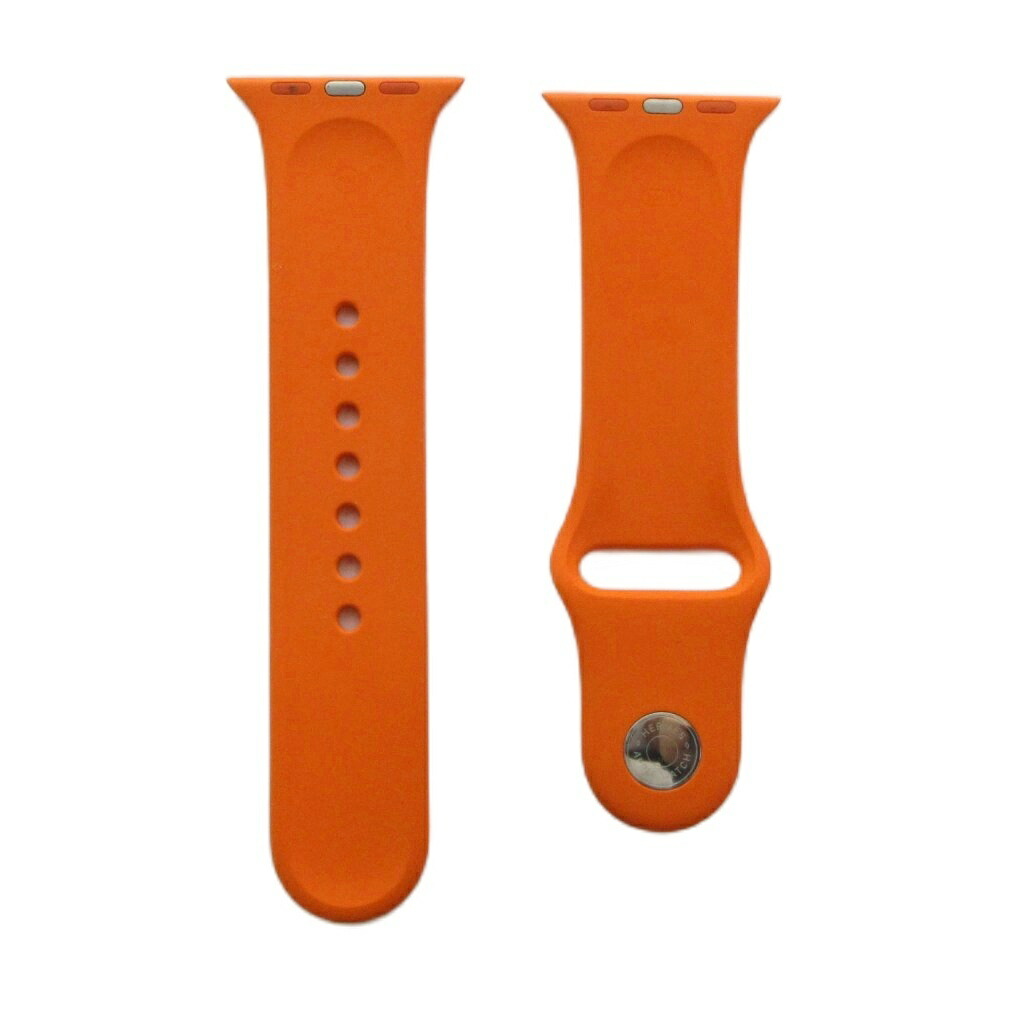 【中古】エルメス HERMES ウオッチ用胴締め ダンス楽隊 ケイ素樹脂 ロゴタイプ S/M 41粍 オレンジ色 ■GY18 /MQ ■OH メンズ レディース 【ベクター 古着】 260506