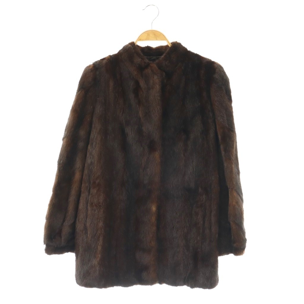 【中古】サガミンク SAGA MINK 銀サガ ミンクファー コート 毛皮 11 ダークブラウン /ES ■GY11 レディース 【ベクトル 古着】 260509|ブランド古着の買取販売ベクトル
