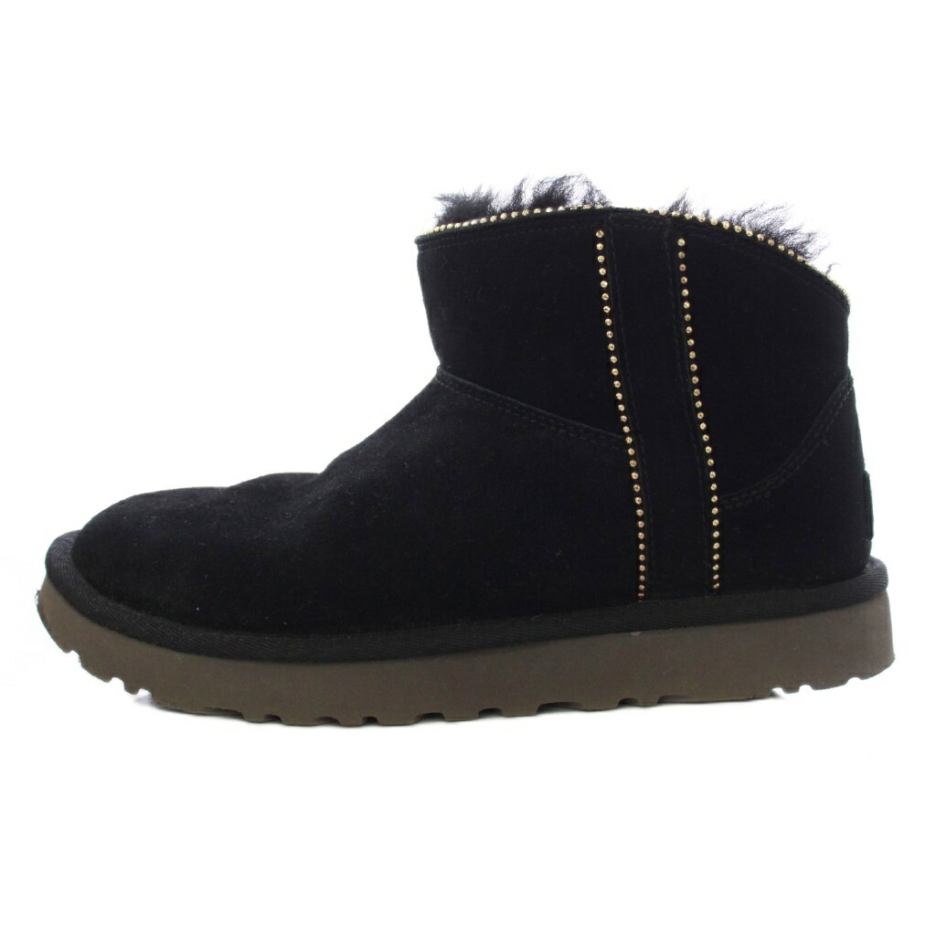 【中古】アグ オーストラリア連邦 UGG australia Classic Ultra Mini Platform ムートンブーツ 遊撃手ブーツ スタッズ USA7 黒 黒いこと 1121577 /TK ■GY40 レディース 【ベクター 古着】 260429