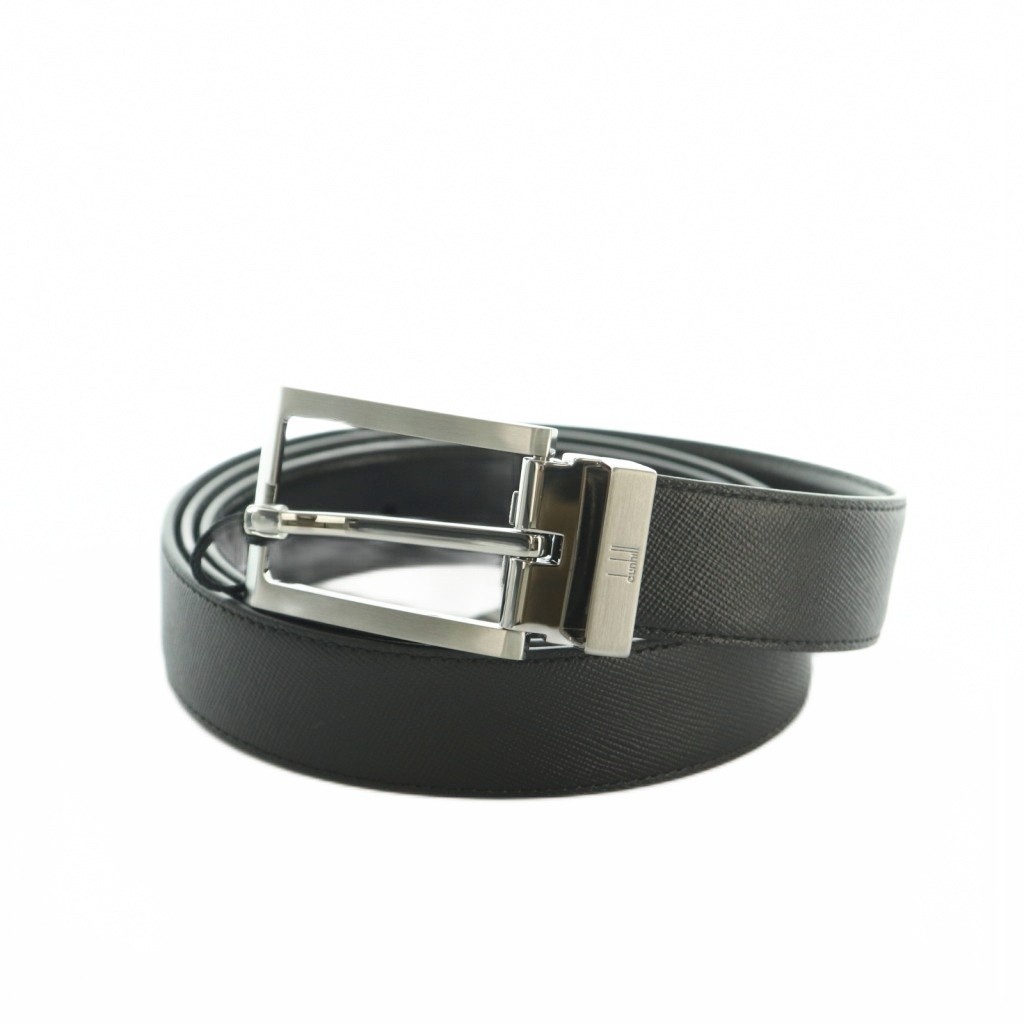 【中古】ダン吸血鬼 dunhill バックル胴締め なめし革 42/107 黒 /MI ■GY18 メンズ 【ベクター 古着】 260427
