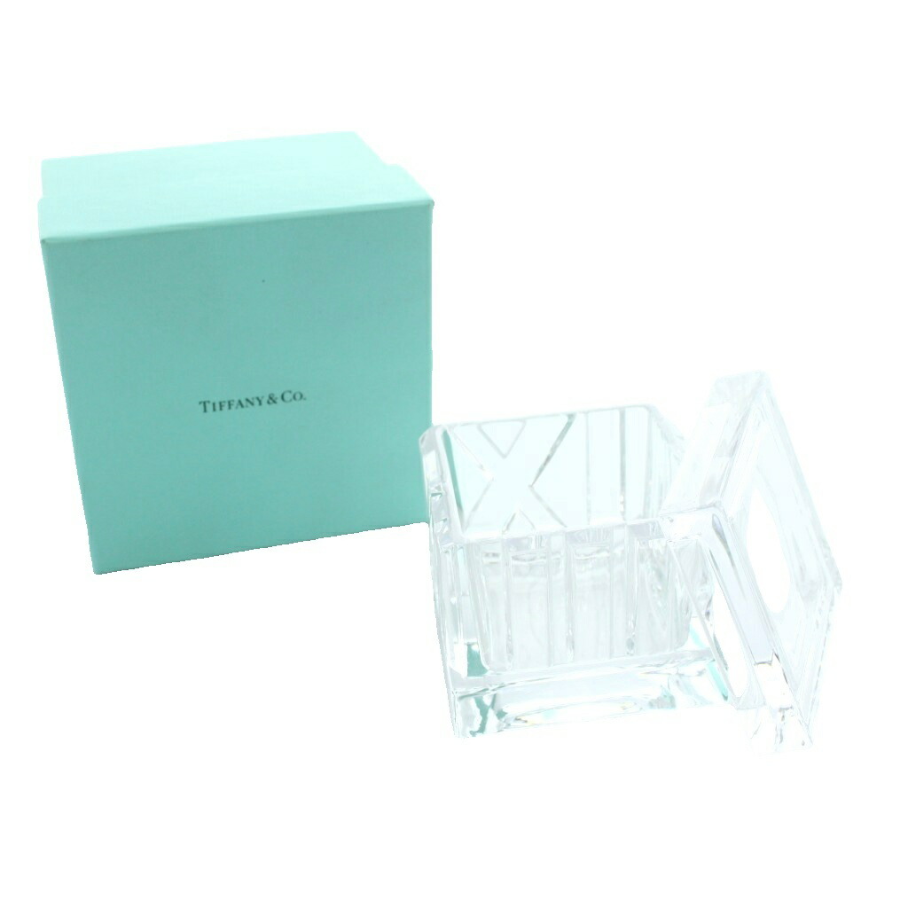 【中古】ティファニー TIFFANY \u0026 CO. アトラス 水晶ボックス席 水晶瑠璃 読みやすい 小入れもの 箱付き添い人 /MW ■GY35 余分の物 【ベクター 古着】 260506