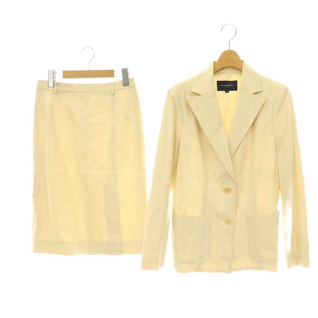 【中古】バーバリー ロンドン BURBERRY LONDON セットアップ スーツ テーラードジャケット スカート タイト 膝丈 40 アイボリー /HK ■GY11 レディース 【ベクトル 古着】 260519|ブランド古着の買取販売ベクトル