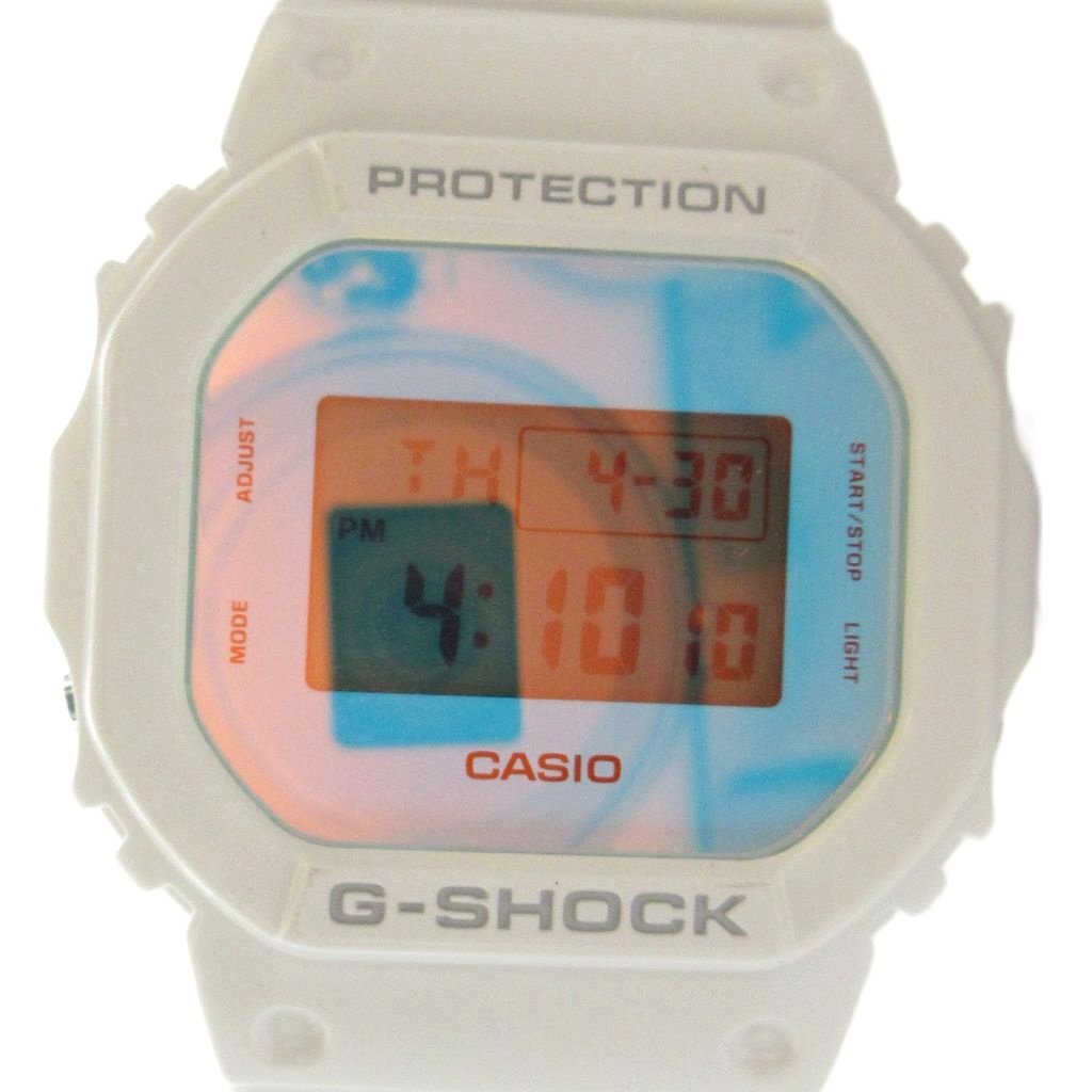 【中古】カシオジーショック CASIO G-SHOCK DW-5600TL ウオッチ ご覧なさる 石英 デジタル 暦付き添い人 白 白いこと ■GY18 /MQ レディース 【ベクター 古着】 260503