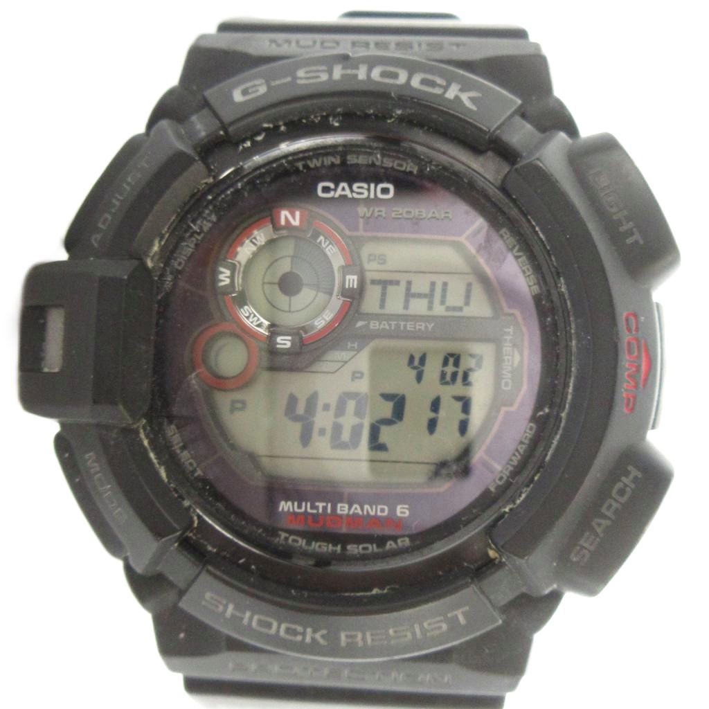 【中古】カシオジーショック CASIO G-SHOCK Gぼうぜん自失 MUDMAN マッドマン GW-9300 ウオッチ 御覧になる ソーラー デジタル 黒 黒いこと ■GY18 /MQ メンズ 【ベクター 古着】 260507