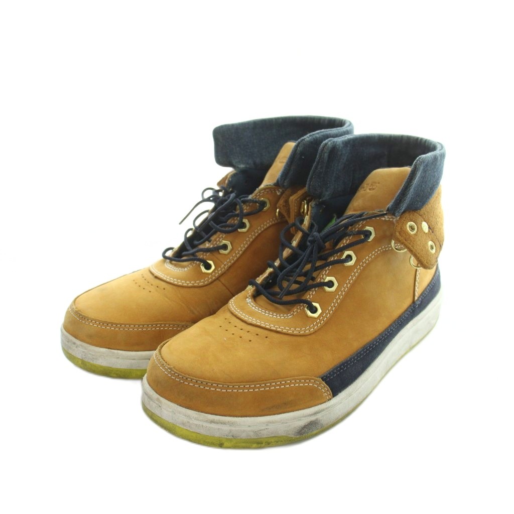 【中古】ティンバーランド Timberland 6052A ハイカットブーツ スニーカー ロゴタイプ スエードクロス 27糎 赤銅色 ■GY18 /MQ メンズ 【ベクター 古着】 260507