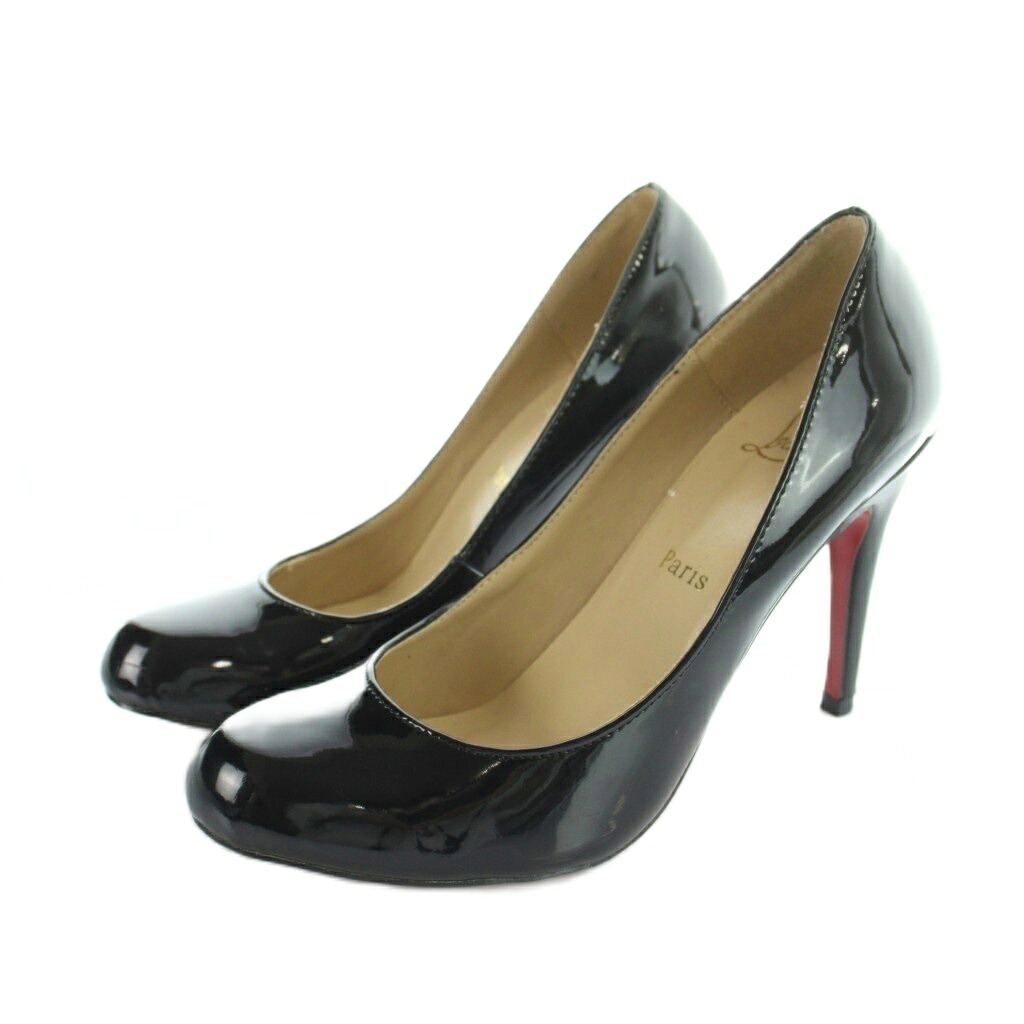 【中古】クリスチャンルブタン Christian louboutin パンプス ハイヒール エナメル 39 25.5cm 黒 ブラック ■GY18 /MQ レディース 【ベクトル 古着】 260512|ブランド古着の買取販売ベクトル