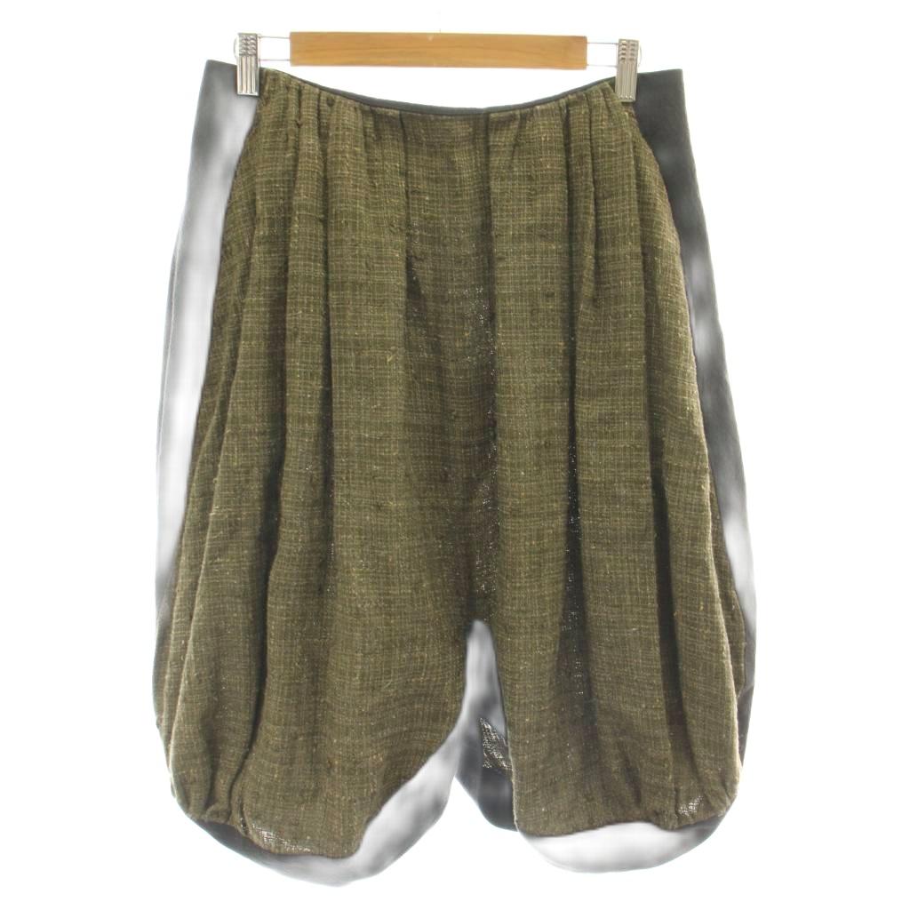【中古】ルイヴィトン LOUIS VUITTON 23SS サルエルパンツ リネン 絹地混 38 緑 緑であること 黒 黒いこと RW231A UQ8 FOPA79 /MW ■GY19 レディース 【ベクター 古着】 260522