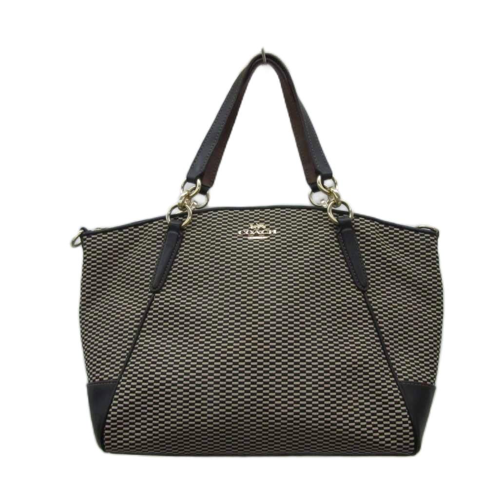 【中古】コーチ職 COACH スモール ケルシー サッチェル エクスプローデッド ハンドバック トートバッグ 帆布 なめし革 ロゴタイプ 総柄 F27576 /YS12 ■GY18 レディース 【ベクター 古着】 260521