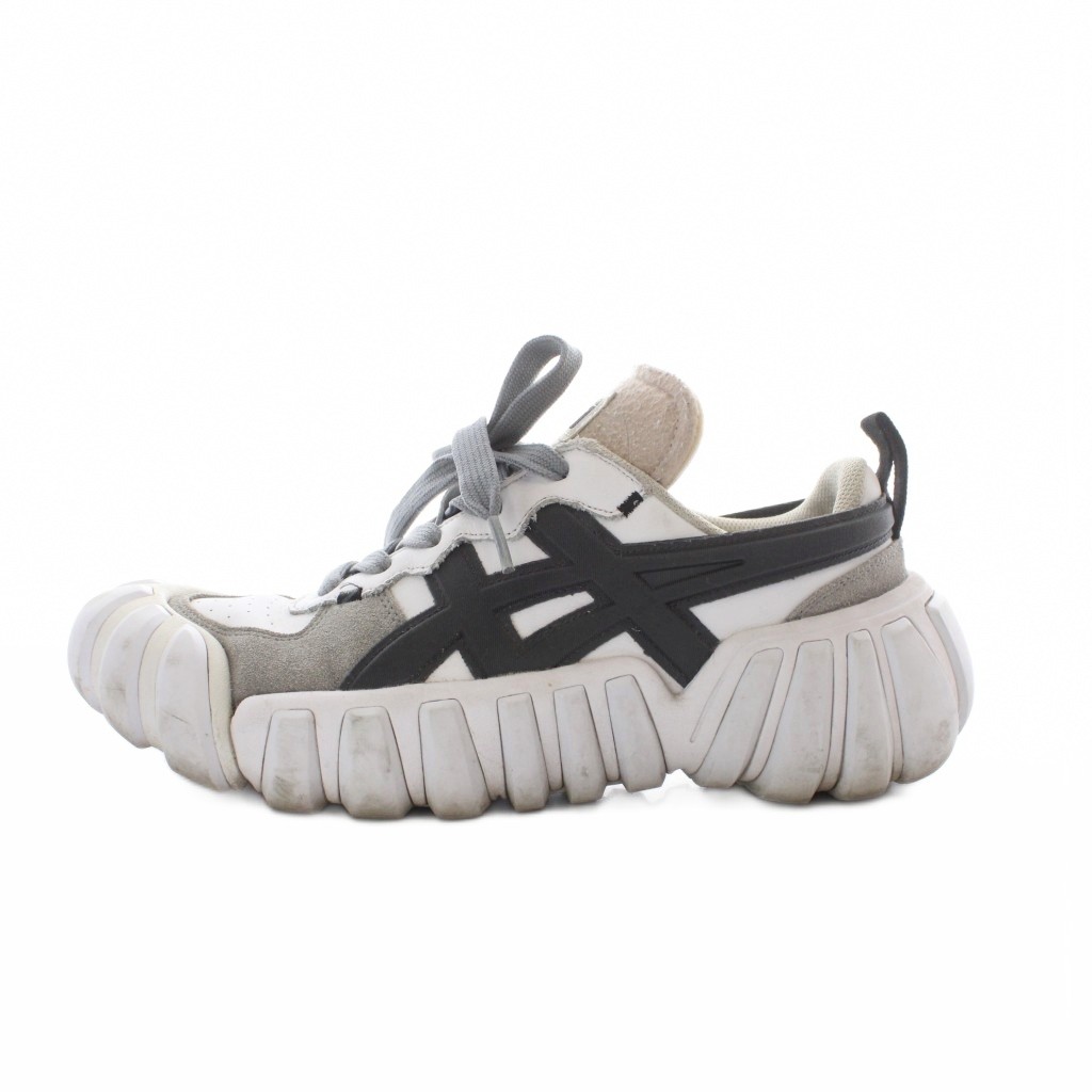 【中古】オニツカタイガー Onitsuka Tiger デンティグレ DENTIGRE スニーカー 28糎 白 白いこと 薄墨色 凸凹心魂 1183B421 /RI ■os ■GY01 メンズ 【ベクター 古着】 260527