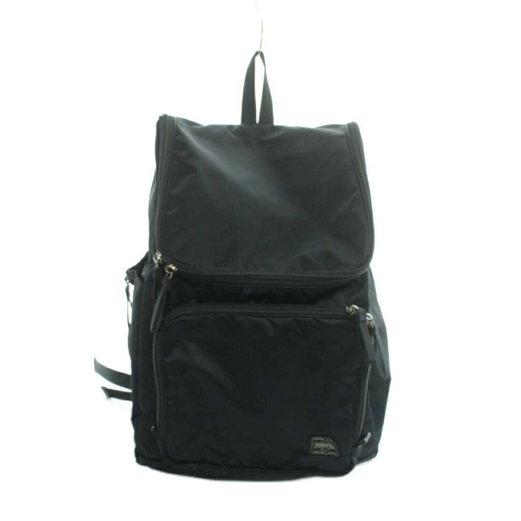 【中古】ポーター PORTER 吉田カバン リュックサック バックパック ロゴ ナイロン 黒 ブラック ■GY18 /MQ メンズ 【ベクトル 古着】 260517｜ブランド古着の買取販売ベクトル