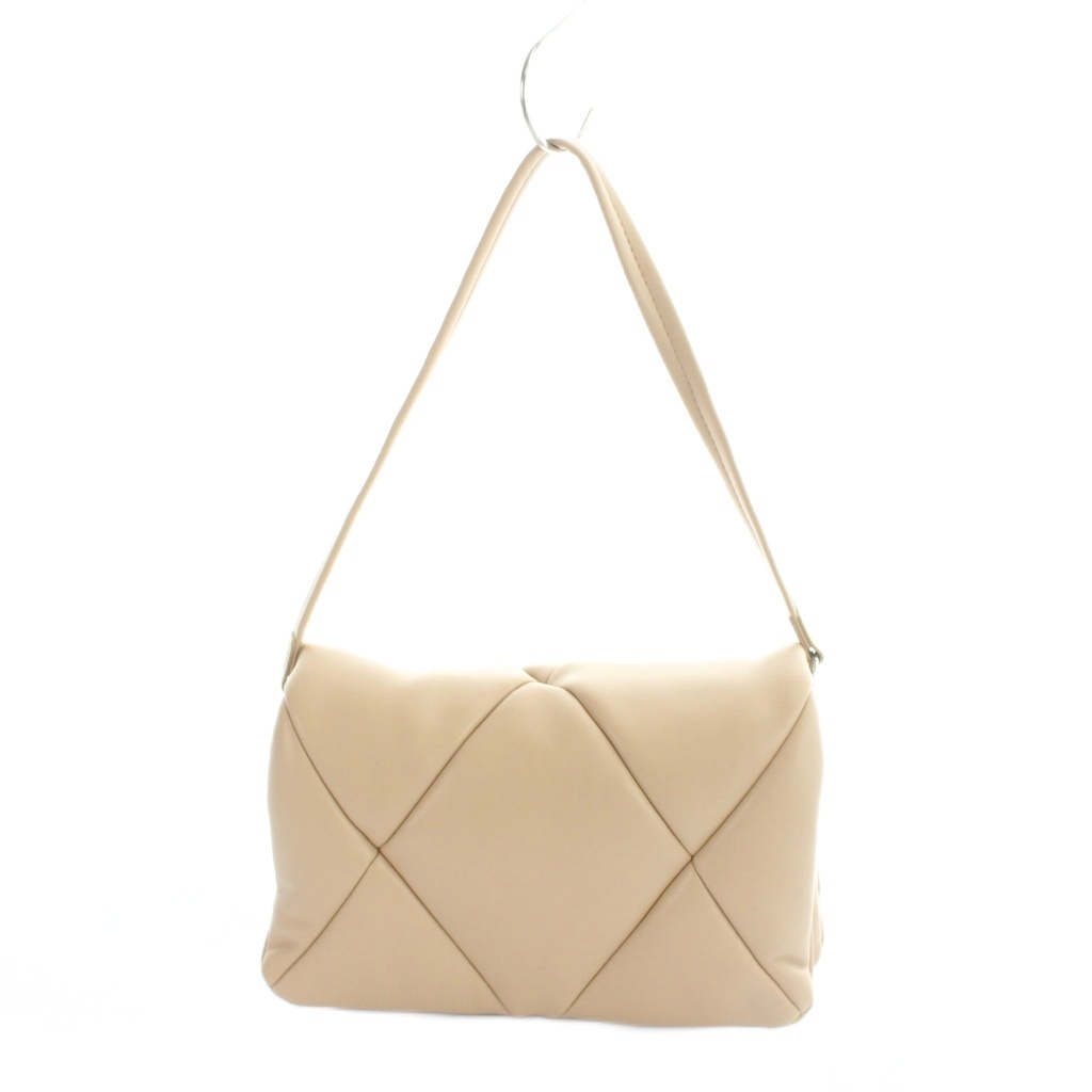 【中古】ヤーキ YAHKI ハンドバッグ ショルダー 2way パッファー 合皮 キルティング ロゴ ベージュ ■GY18 /MQ レディース 【ベクトル 古着】 260517|ブランド古着の買取販売ベクトル