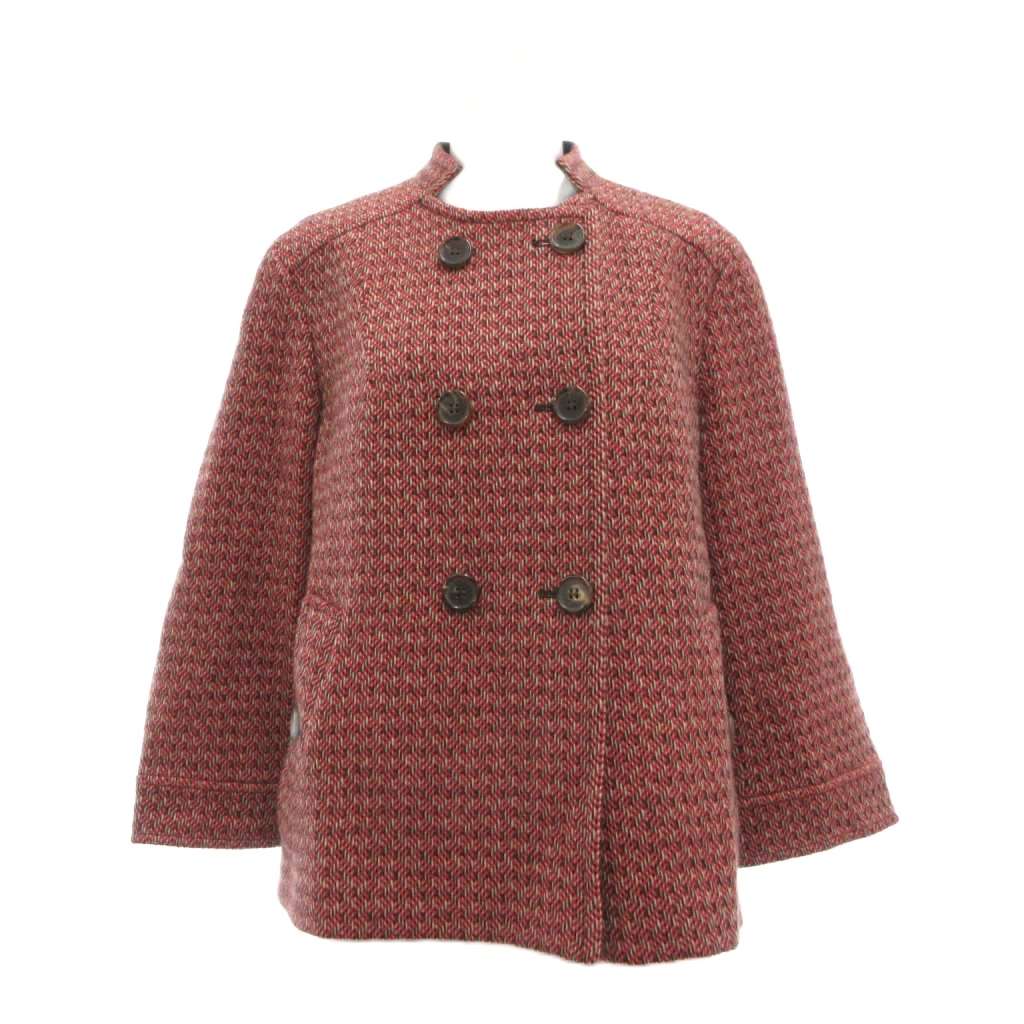 【中古】エトロ ETRO 美品 ダブルブレストコート ショート丈 カシミヤ ウール混 44 ピンク /MG ■GY18 レディース 【ベクトル 古着】 260521｜ブランド古着の買取販売ベクトル 14,839円