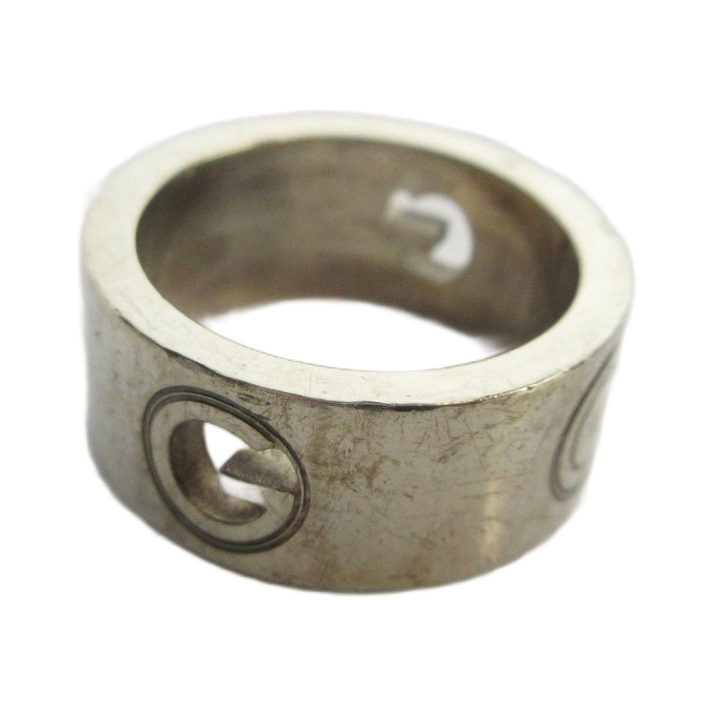 【中古】グッチ GUCCI 指環 輪っか 付属物 ロゴタイプ Silver925 8号 しろがね色色 ■GY42 /MQ ■OH メンズ 【ベクター 古着】 260521