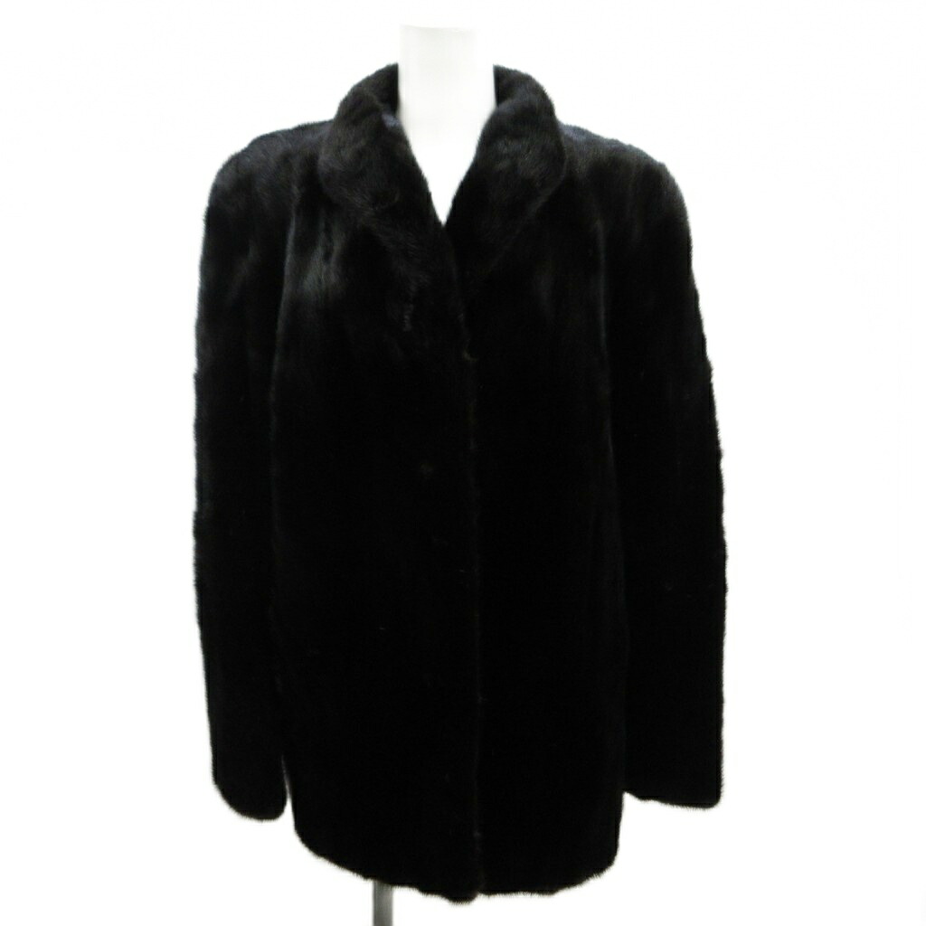 【中古】ノーブランド ファーコート アウター 毛皮 ミンク ミドル 総裏地 肩パッド ダークブラウン /XZ ■GY18 レディース 【ベクトル 古着】 260525｜ブランド古着の買取販売ベクトル 15,466円