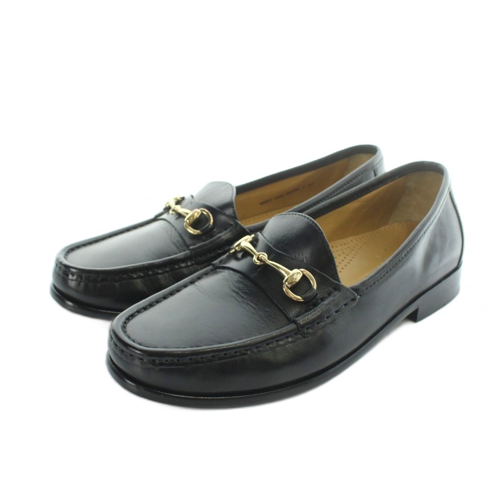 【中古】電話を掛けるハーン COLE HAAN C02498 アスコット 2 置き目毛皮 なめし革 配管ビット ロゴタイプ 7.5 25糎 黒 黒いこと ■GY18 /MQ メンズ 【ベクター 古着】 260531