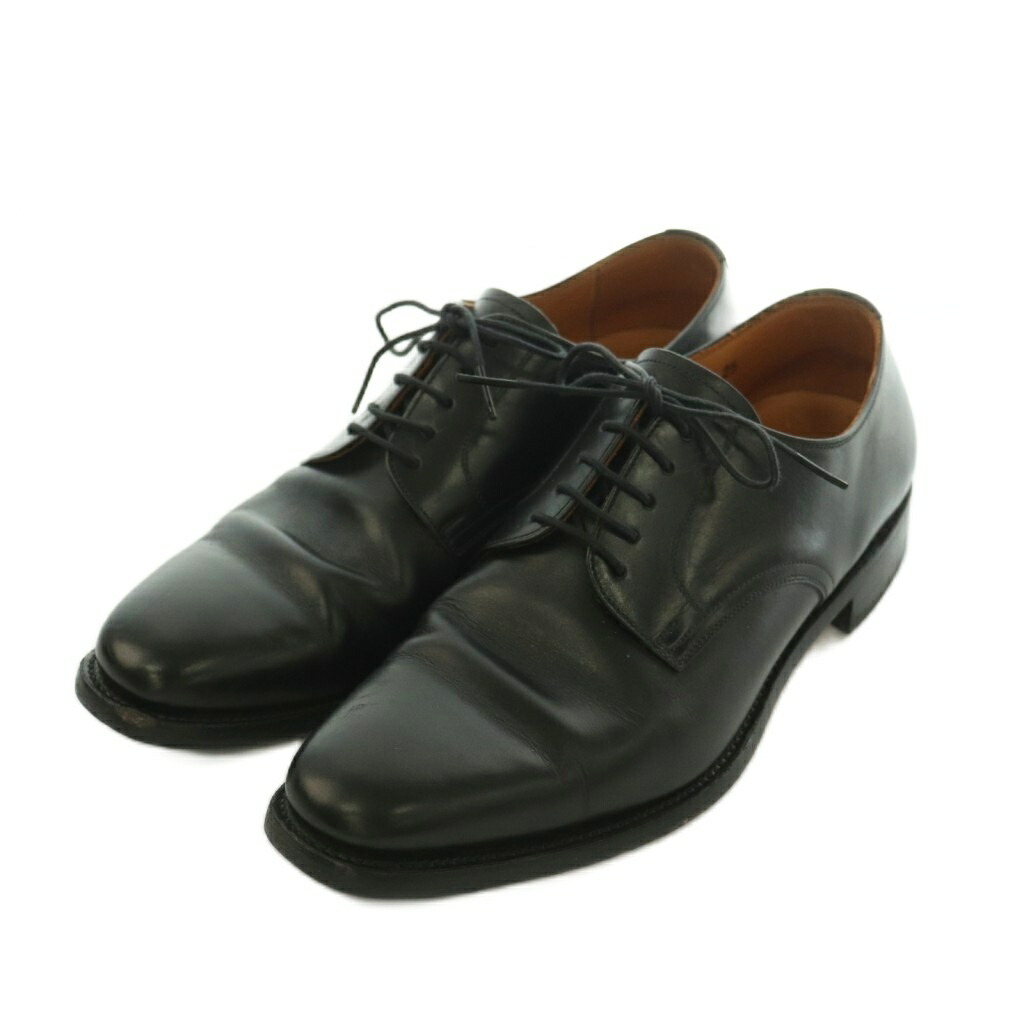 【中古】スコッチグレイン SCOTCH GRAIN お召しものシューズ なめし革 プレーントゥ 25.0糎 黒 F-9051 /MI ■GY12 メンズ 【ベクター 古着】 260526