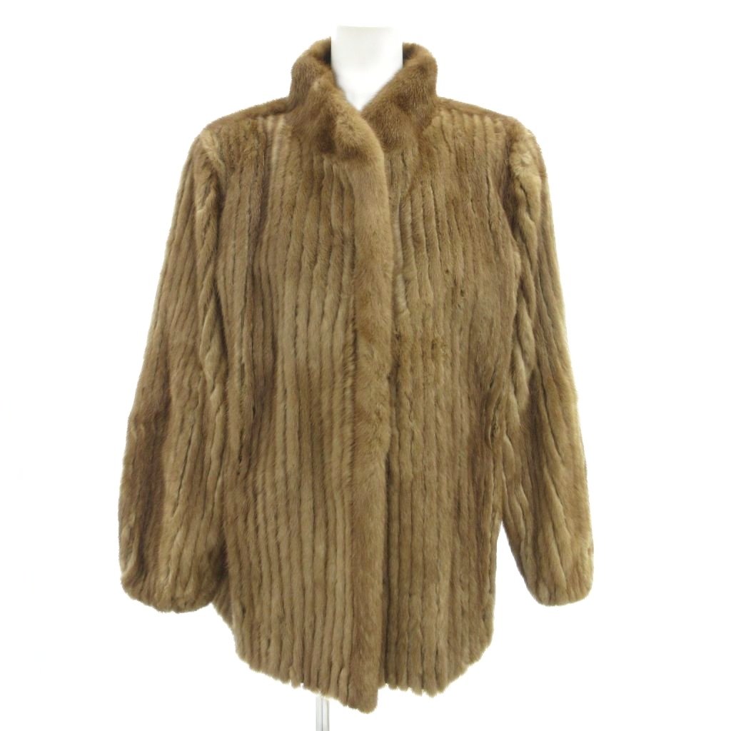 【中古】サガミンク SAGA MINK 銀サガ スタンドカラー ミンクファーコート 11 茶 ブラウン /TQ ■GY11 レディース 【ベクトル 古着】 260617｜ブランド古着の買取販売ベクトル