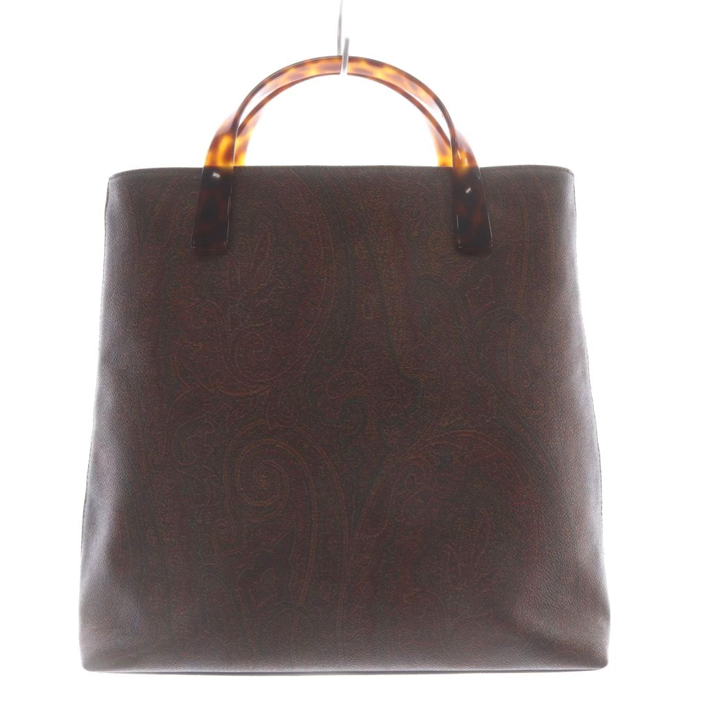 【中古】エトロ ETRO ハンドバック ペイズリー柄 PVC 赤銅色 /YO33 ■GY18 レディース 【ベクター 古着】 260525