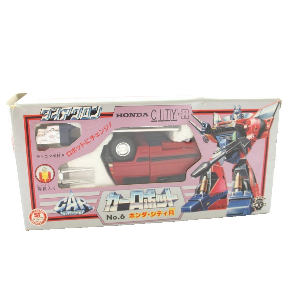 【中古】タカラ ダイアクロン 鉄道車両人造人間 No.6 ホンダシティ R その折物 レトロ ヴィンテージ 箱付き添い人 /MW ■GY11 余分の物 【ベクター 古着】 260530