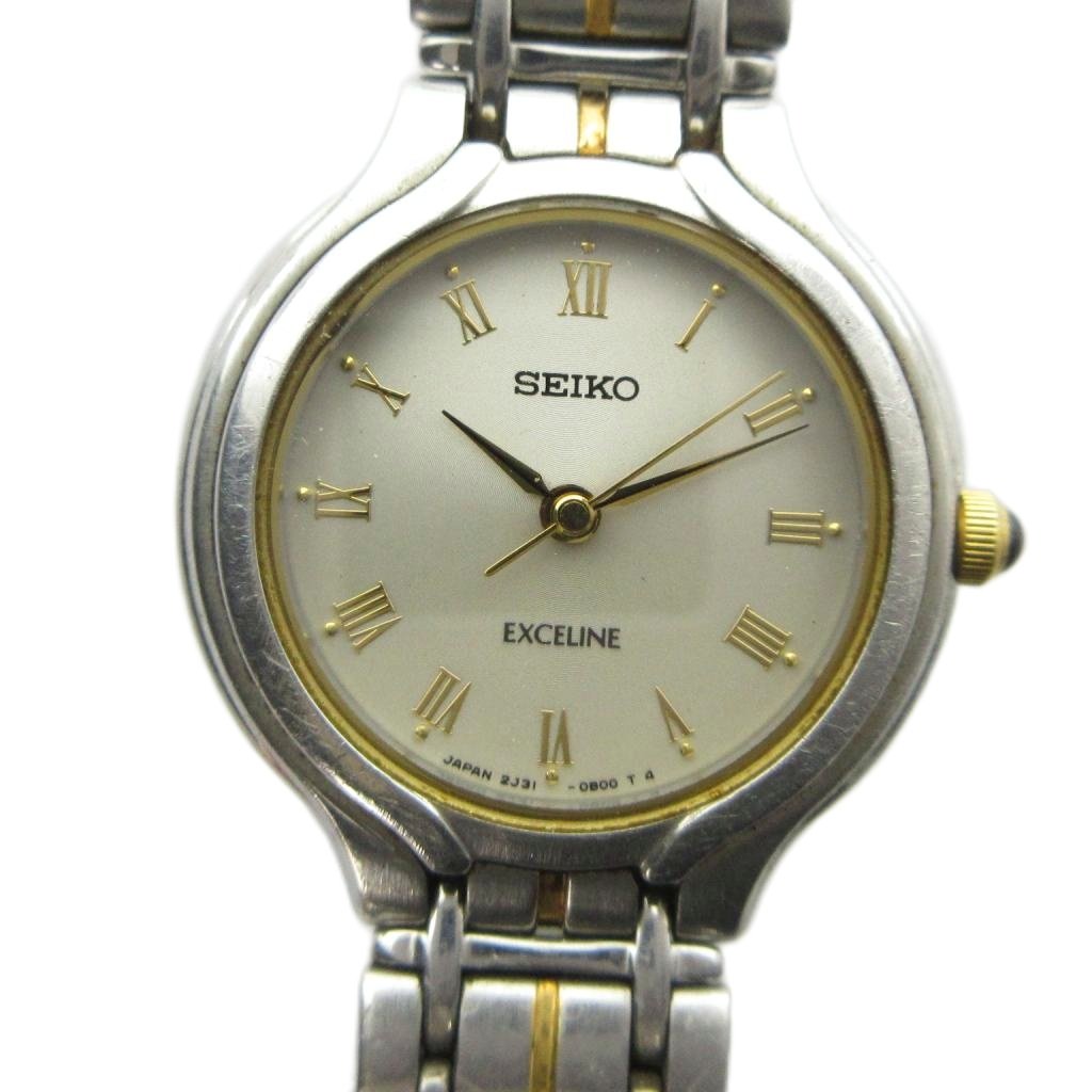 【中古】セイコー SEIKO 2J31-0A70 EXCELINE エクセリーヌ 腕時計 クォーツ ウォッチ シルバー色 ■GY11 /MQ レディース 【ベクトル 古着】 260707｜ブランド古着の買取販売ベクトル