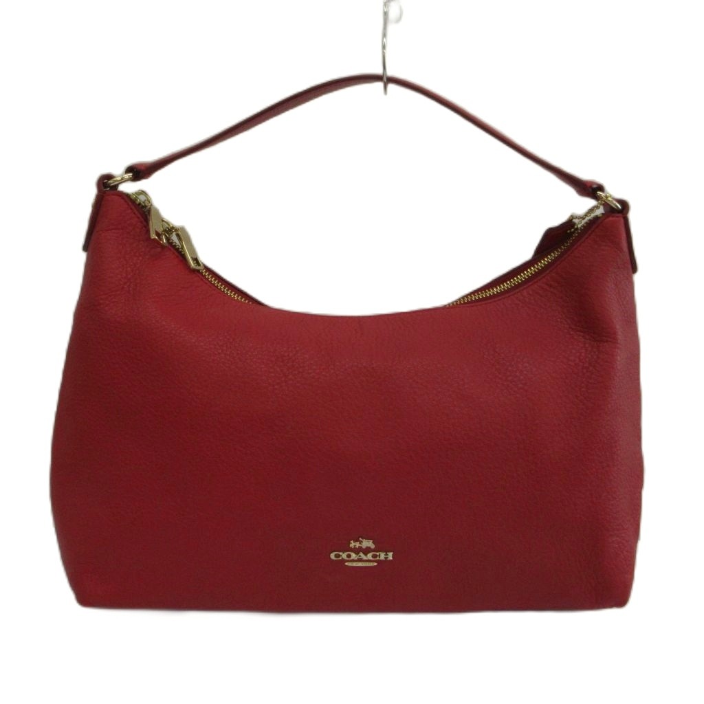 【中古】コーチ職 COACH ハンドバック 肩部 2WAY なめし革 壱手持ち部分 ロゴタイプ ゴールド金具 赤 赤いこと F36628 /XZ ■GY18 レディース 【ベクター 古着】 260603