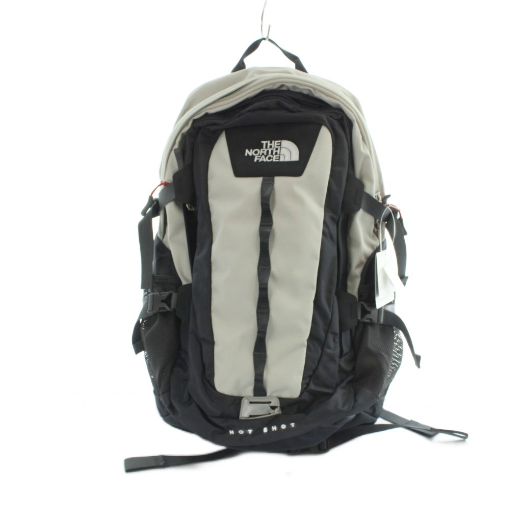 【中古】ザノースフェイス THE NORTH FACE NM71452 HOT SHOT 背嚢 うしろ側容器に並べる ロゴタイプ なめし革 黒 黒いこと 薄墨色 ■GY18 /MQ メンズ 【ベクター 古着】 260604