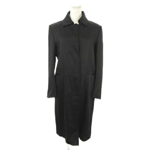 【中古】コスチュームナショナル CoSTUME NATIONAL ステンカラーコート 38 黒 ブラック 無地 長袖 襟付き 50030 /AO1 ■GY50 レディース 【ベクトル 古着】 260624｜ブランド古着の買取販売ベクトル