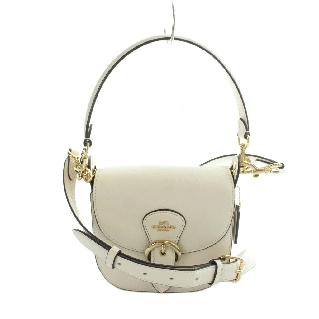 【中古】コーチ COACH C5685 ショルダーバッグ ハンドバッグ 2way ワンハンドル レザー アイボリー ロゴ 白 ホワイト ■GY18 /MQ レディース 【ベクトル 古着】 260604|ブランド古着の買取販売ベクトル