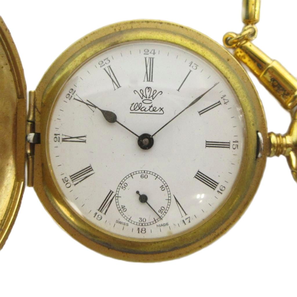【中古】ワテックス Watex 懐中時計 ウォッチ 手巻き スモセコ スモールセコンド ゴールドカラー 金色 ■GY18 /MQ その他 【ベクトル 古着】 260611｜ブランド古着の買取販売ベクトル