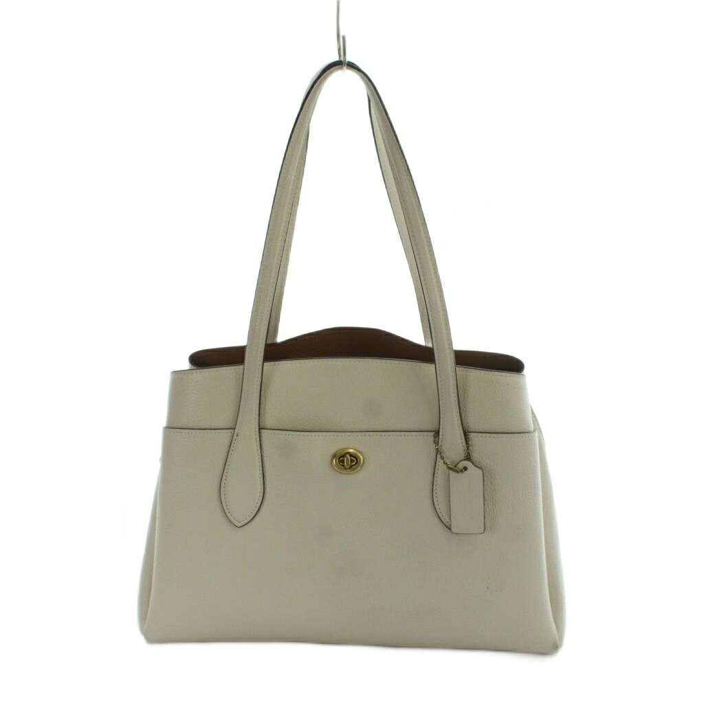 【中古】コーチ COACH 88340 ローラ キャリーオール トートバッグ ハンドバッグ ロゴ レザー 白 ホワイト アイボリー ■GY18 /MQ レディース 【ベクトル 古着】 260611|ブランド古着の買取販売ベクトル