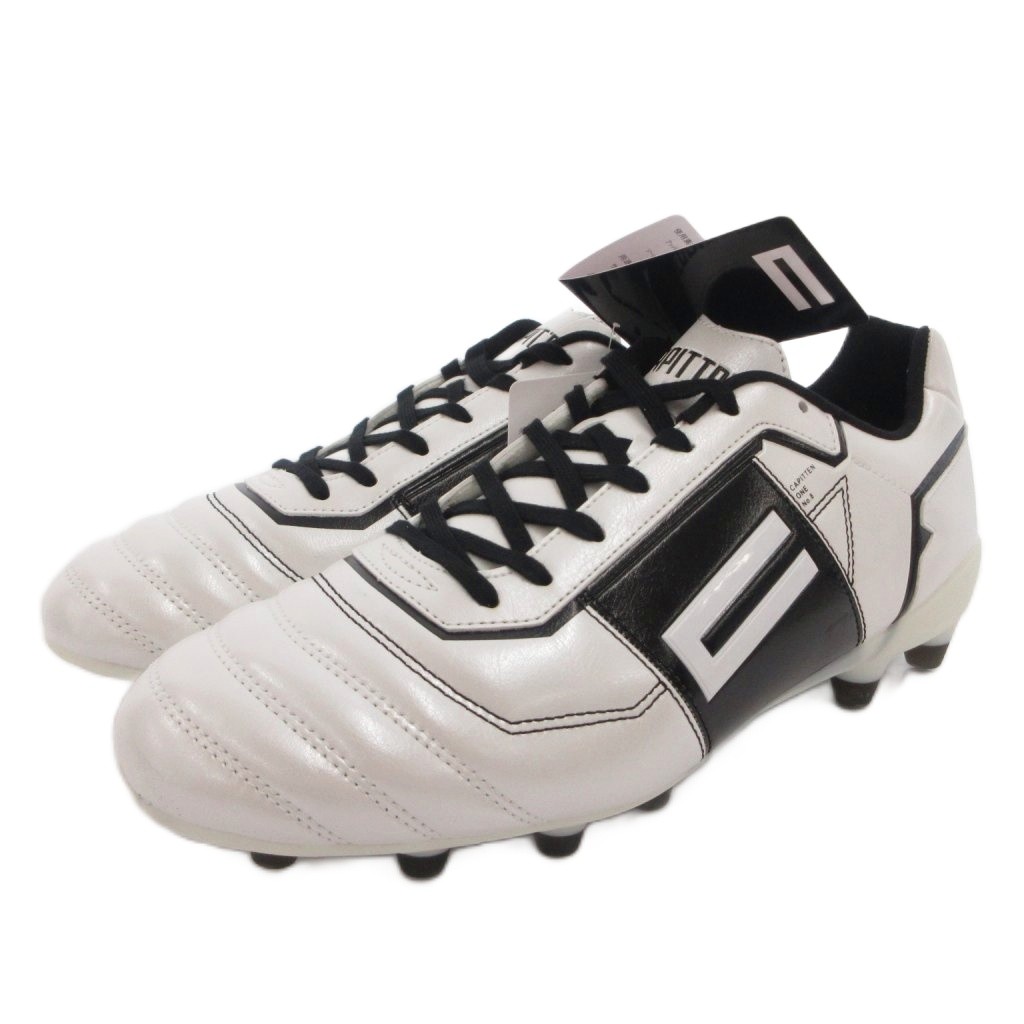【中古】CAPITTEN タグ付き one mid スパイク サッカーシューズ レザー 27.5 白 黒 000910-010004-1 /FF ■GY05 メンズ 【ベクトル 古着】 260706|ブランド古着の買取販売ベクトル