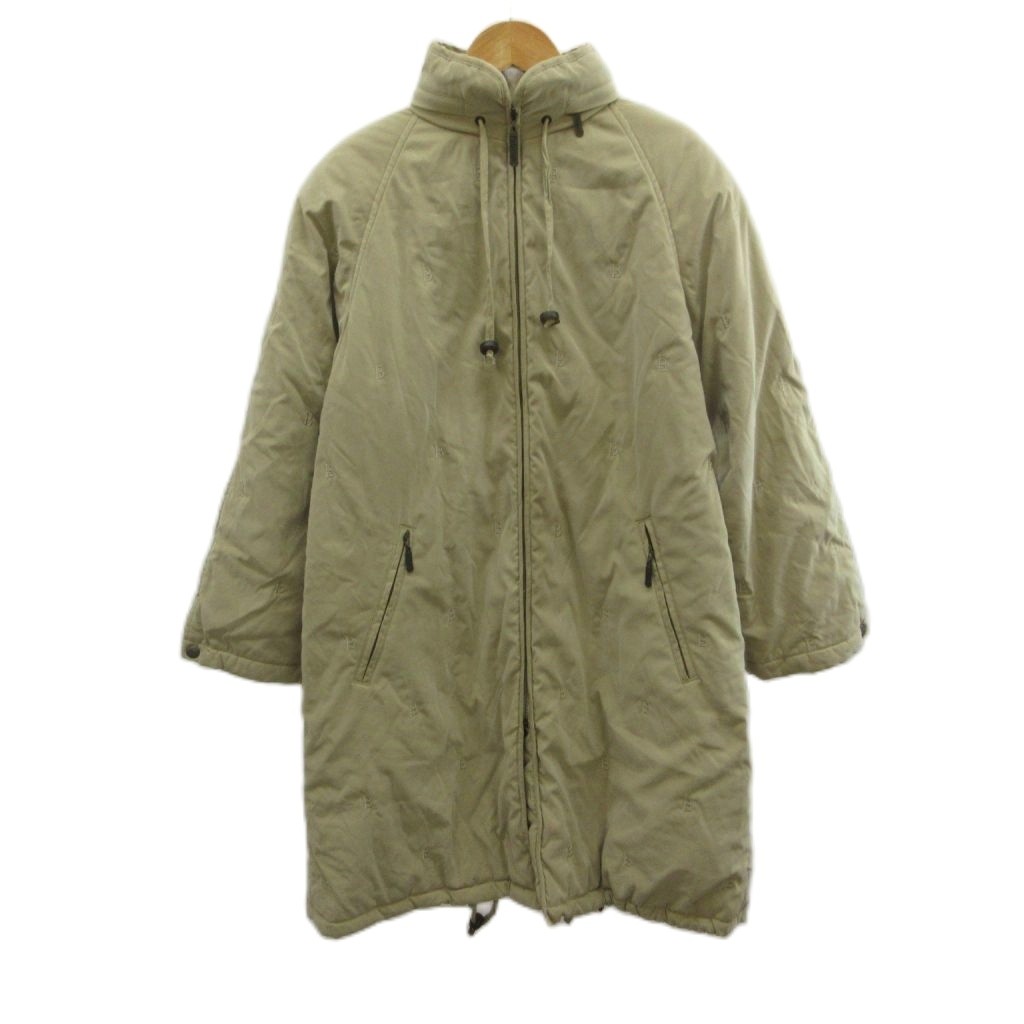 【中古】バーバリーズ Burberrys 中綿コート 7AR ベージュ Bロゴ 総柄 白タグ ヴィンテージ 長袖 ミドル丈 FDA57-502-40 /PP ■GY04 レディース 【ベクトル 古着】 260624|ブランド古着の買取販売ベクトル