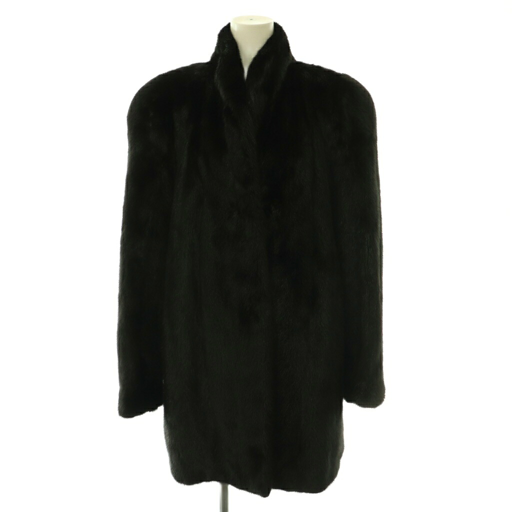 【中古】サガミンク SAGA MINK PRELIOT ファーコート アウター 銀サガ ミンク 黒 ブラック /NR ■GY11 レディース 【ベクトル 古着】 260619｜ブランド古着の買取販売ベクトル