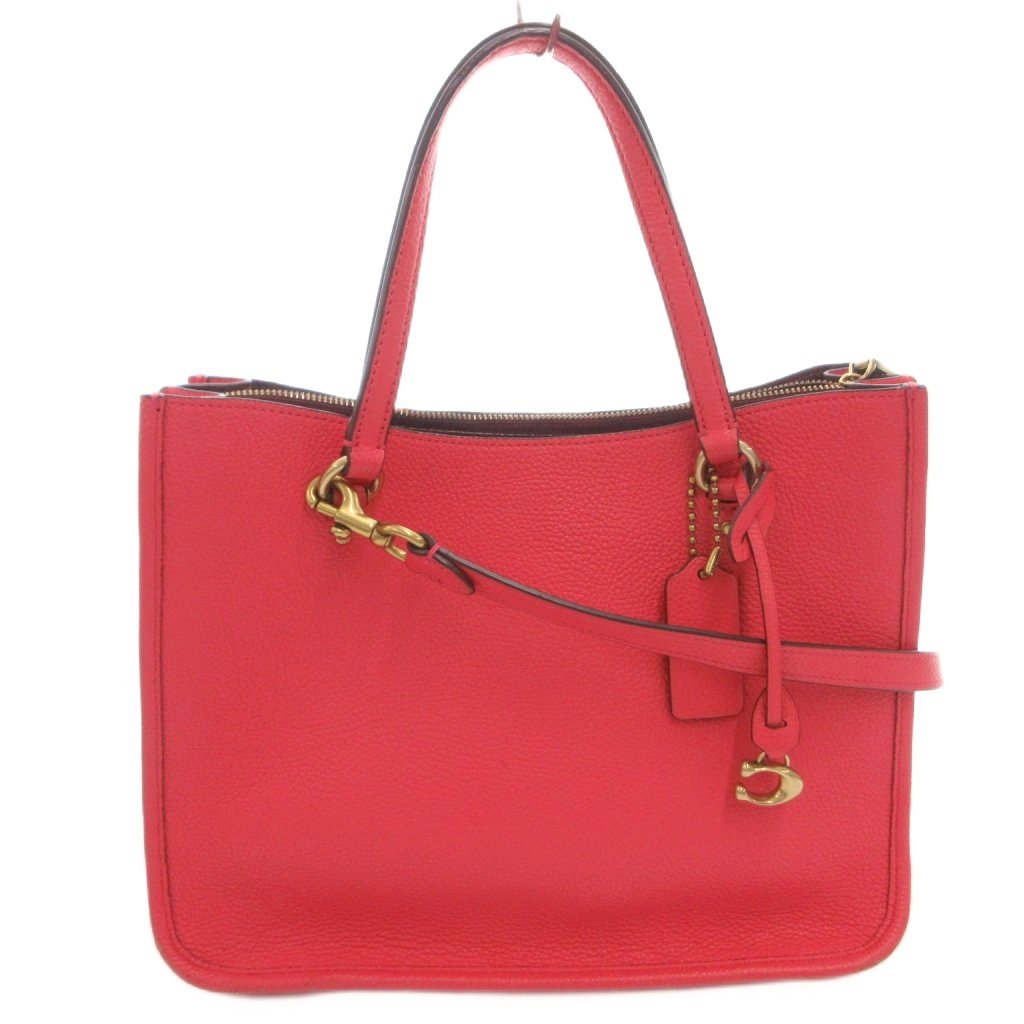 【中古】コーチ COACH ハンドバッグ ショルダー 2WAY レザー ロゴチャーム ピンク C3460 /FF ■GY11 レディース 【ベクトル 古着】 260629|ブランド古着の買取販売ベクトル