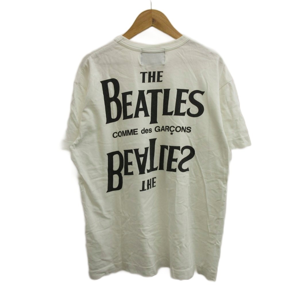 【中古】コムデギャルソン COMME des GARCONS &times; ビートルズ THE BEATLES Tシャツ XL 白 ホワイト バックプリント 半袖 カットソー VD-T002 /PP ■GY11 メンズ 【ベクトル 古着】 260626｜ブランド古着の買取販売ベクトル