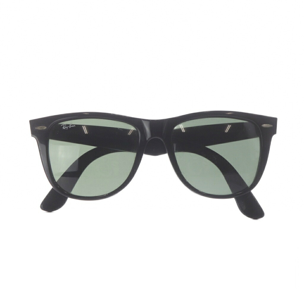 【中古】レイバン RAY BAN WAYFARER ウェイファーラー サングラス セルフレーム 54□18 黒 ブラック グリーンレンズ ロゴ RB2140-A /RI ■OS ■GY18 メンズ レディース 【ベクトル 古着】 260629｜ブランド古着の買取販売ベクトル