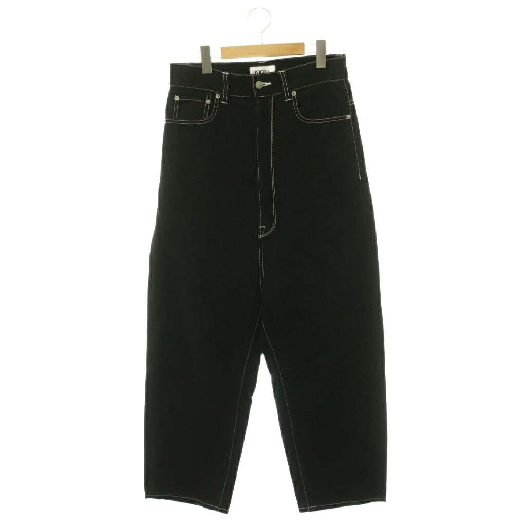 【中古】キディル KIDILL デニムパンツ ストレート ジッパーフライ コットン 44 黒 ブラック KL504 /NR ■GY12 メンズ 【ベクトル 古着】 260703|ブランド古着の買取販売ベクトル