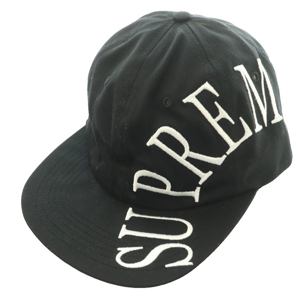 【中古】シュプリーム SUPREME サイド アーク 6パネル Side Arc 6-Panel キャップ 帽子 ロゴ刺繍 黒 ブラック /SS ■OS ■GY18 メンズ 【ベクトル 古着】 260627｜ブランド古着の買取販売ベクトル
