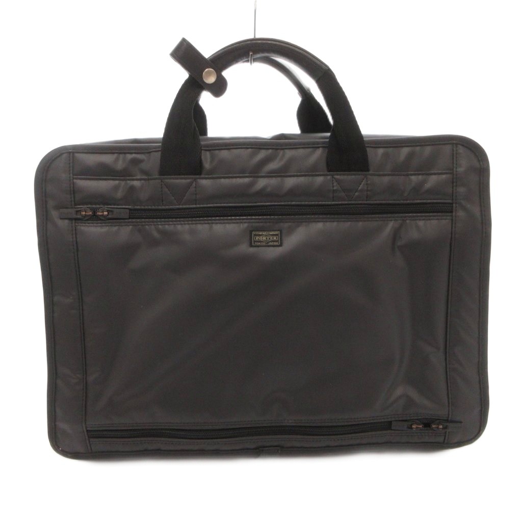 【中古】ポーター PORTER ハンドバッグ ショルダー 2WAY ブリーフケース ビジネス ロゴ 黒 /FF ■GY18 メンズ 【ベクトル 古着】 260707|ブランド古着の買取販売ベクトル
