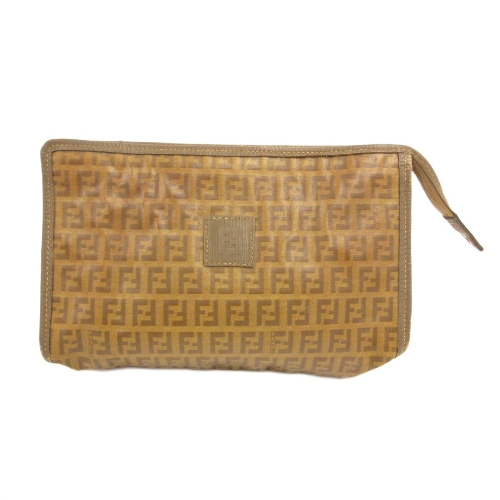 【中古】フェンディ FENDI クラッチバッグ パーティバッグ ズッカ柄 茶 ブラウン /JS ■GY18 レディース 【ベクトル 古着】 260705|ブランド古着の買取販売ベクトル