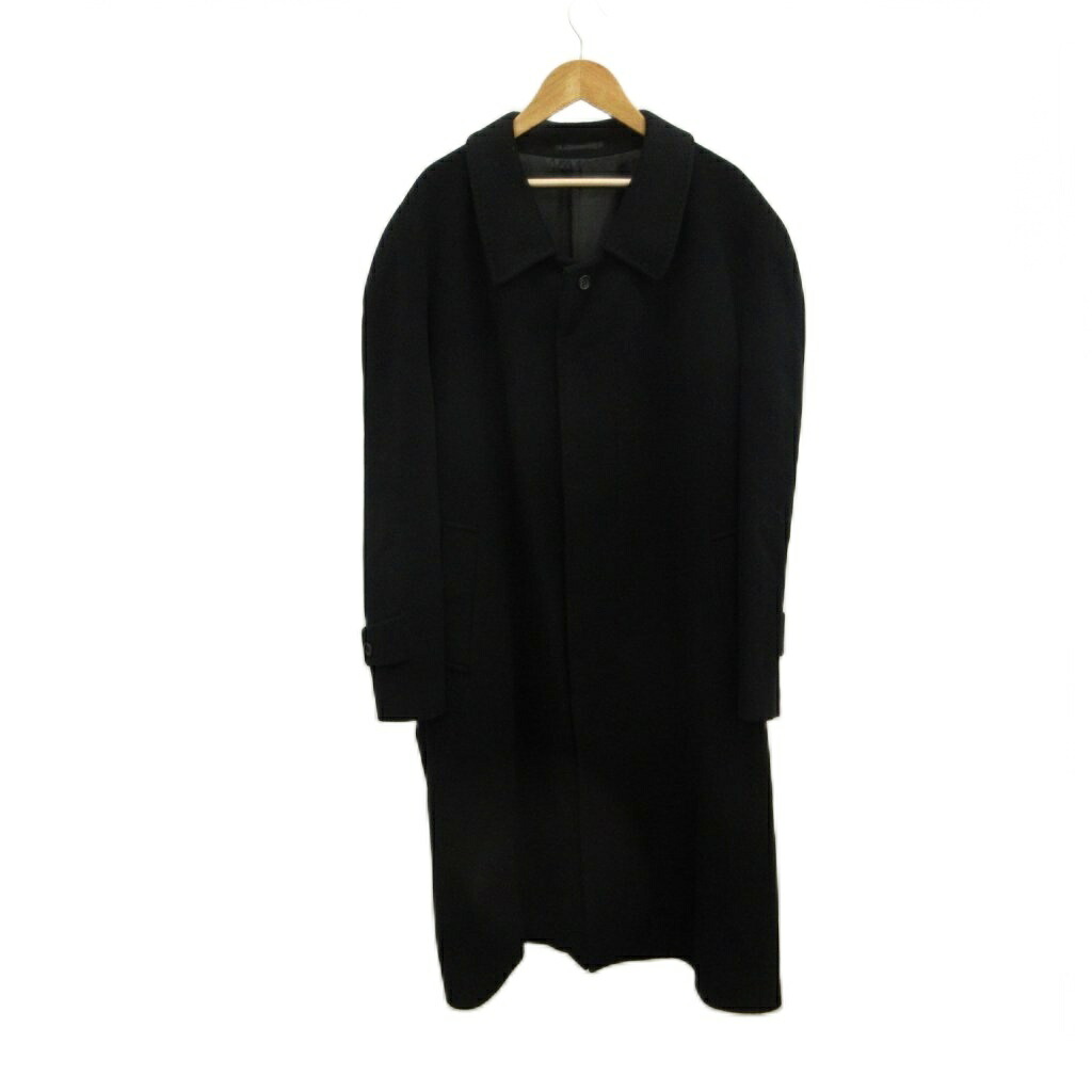 【中古】クロスヘイブン CROSS HAVEN ロングコート カシミヤ L 黒 ブラック 無地 長袖 シングルブレスト /SH ■GY12 メンズ 【ベクトル 古着】 260706｜ブランド古着の買取販売ベクトル