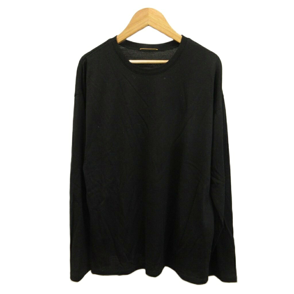 【中古】ドゥーズィエムクラス DEUXIEME CLASSE 25AW Ladylike Tシャツ ニット 絹 シルク混 黒 ブラック ラウンドネック 長袖 トップス プルオーバー /YU ■GY64 レディース 【ベクトル 古着】 260709｜ブランド古着の買取販売ベクトル